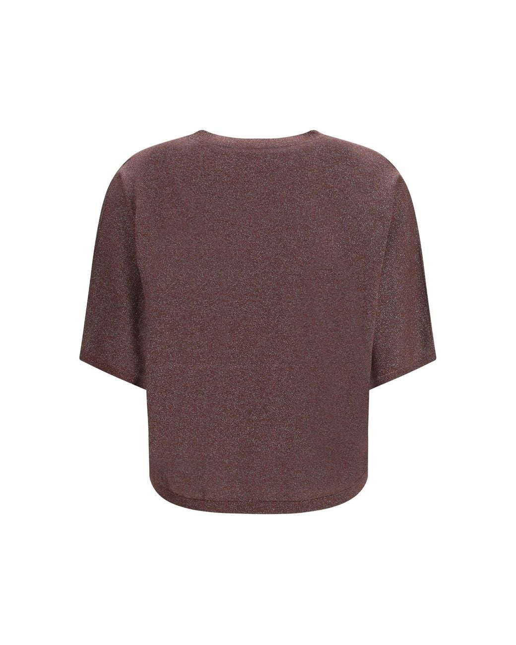Brunello Cucinelli Purple Short-Sleeve Cashmere And Silk Sweater