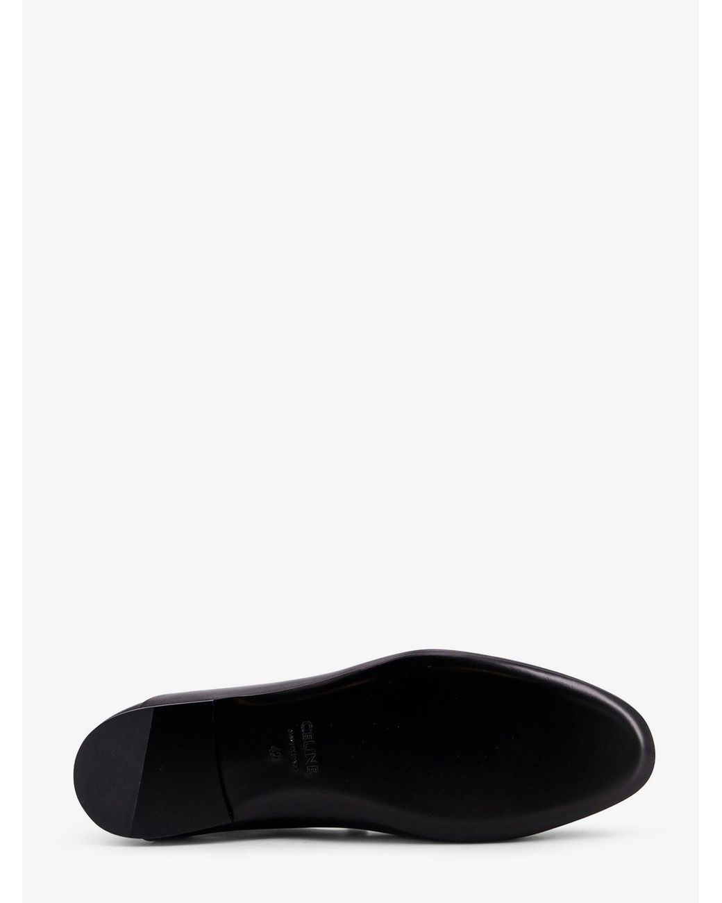 Céline White Aura Leather Loafers for men