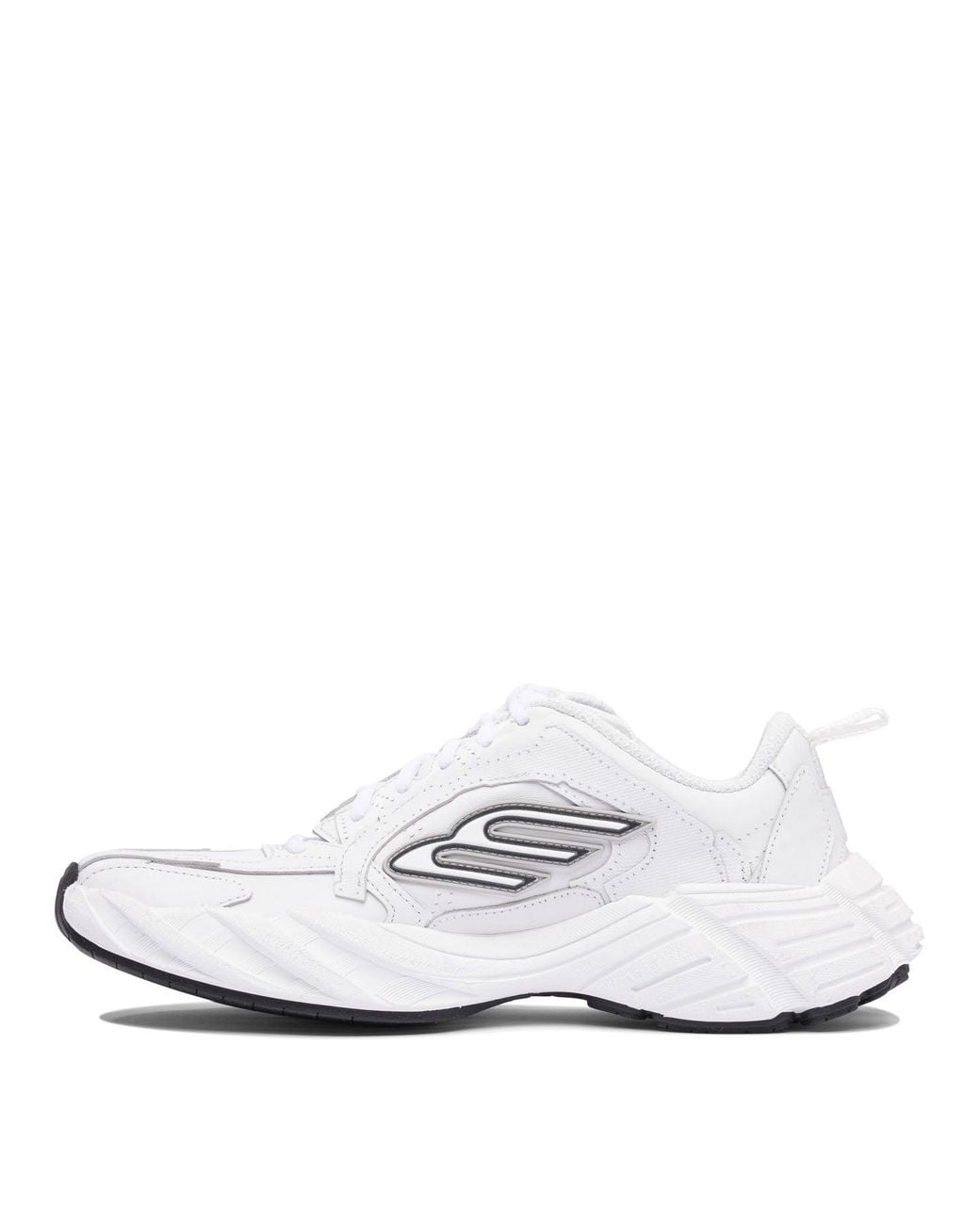 Balenciaga White Sports Shoes Monday