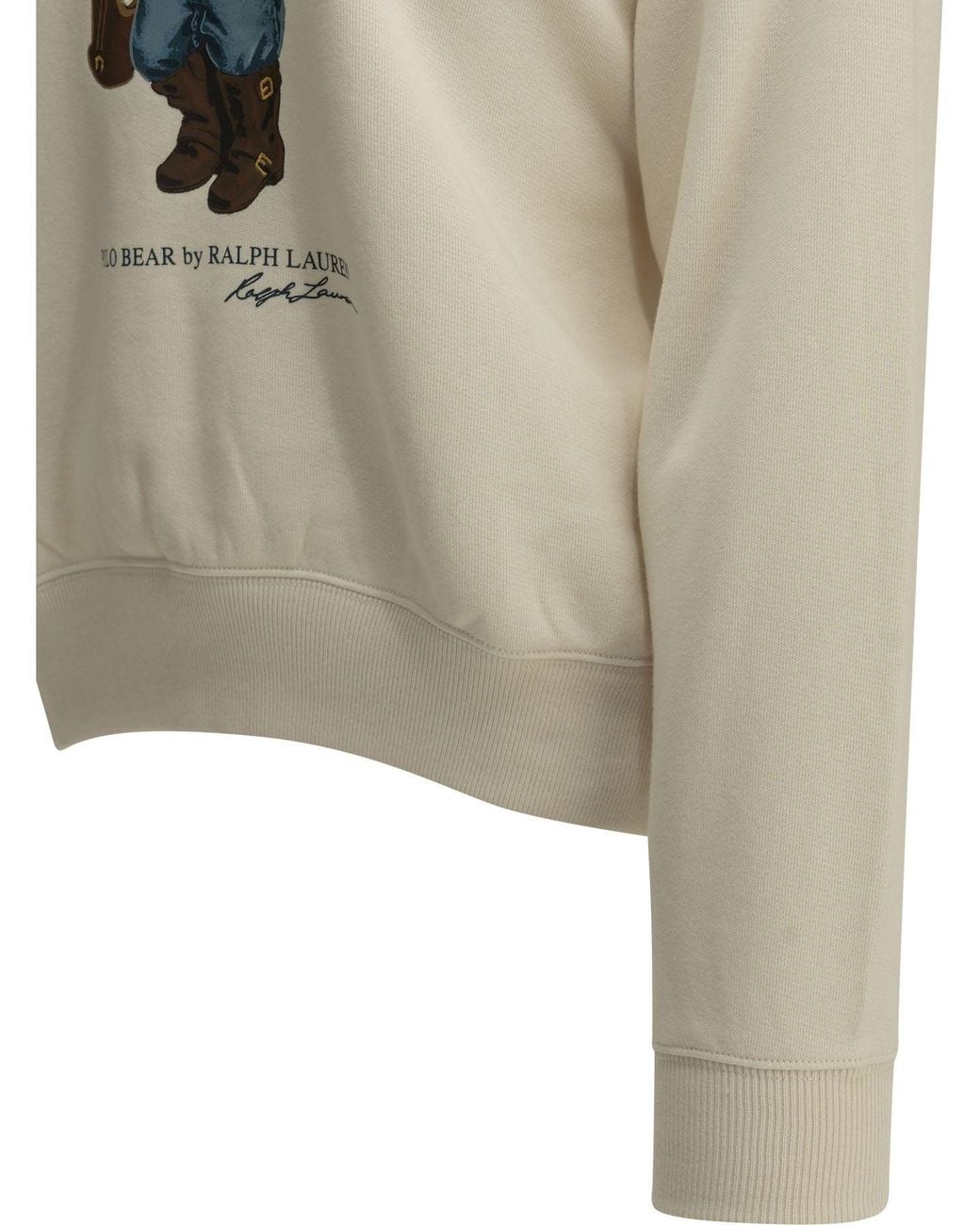 Polo Ralph Lauren White "Polo Bear" Crew-Neck Sweatshirt