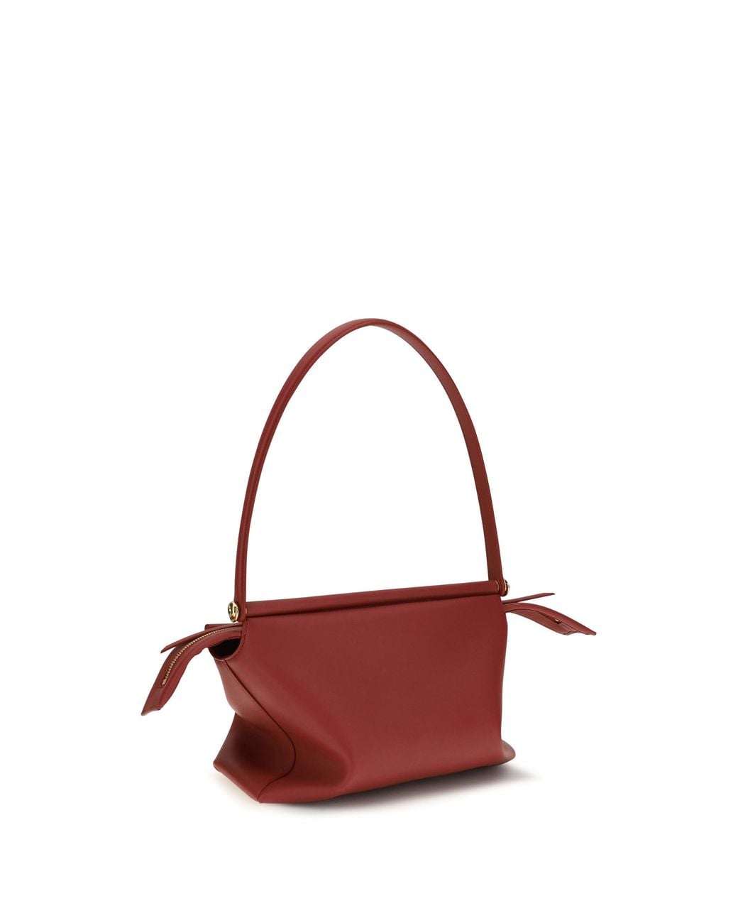 Loewe Red Whisker Glazed Calfskin Shoulder Bag Carmine