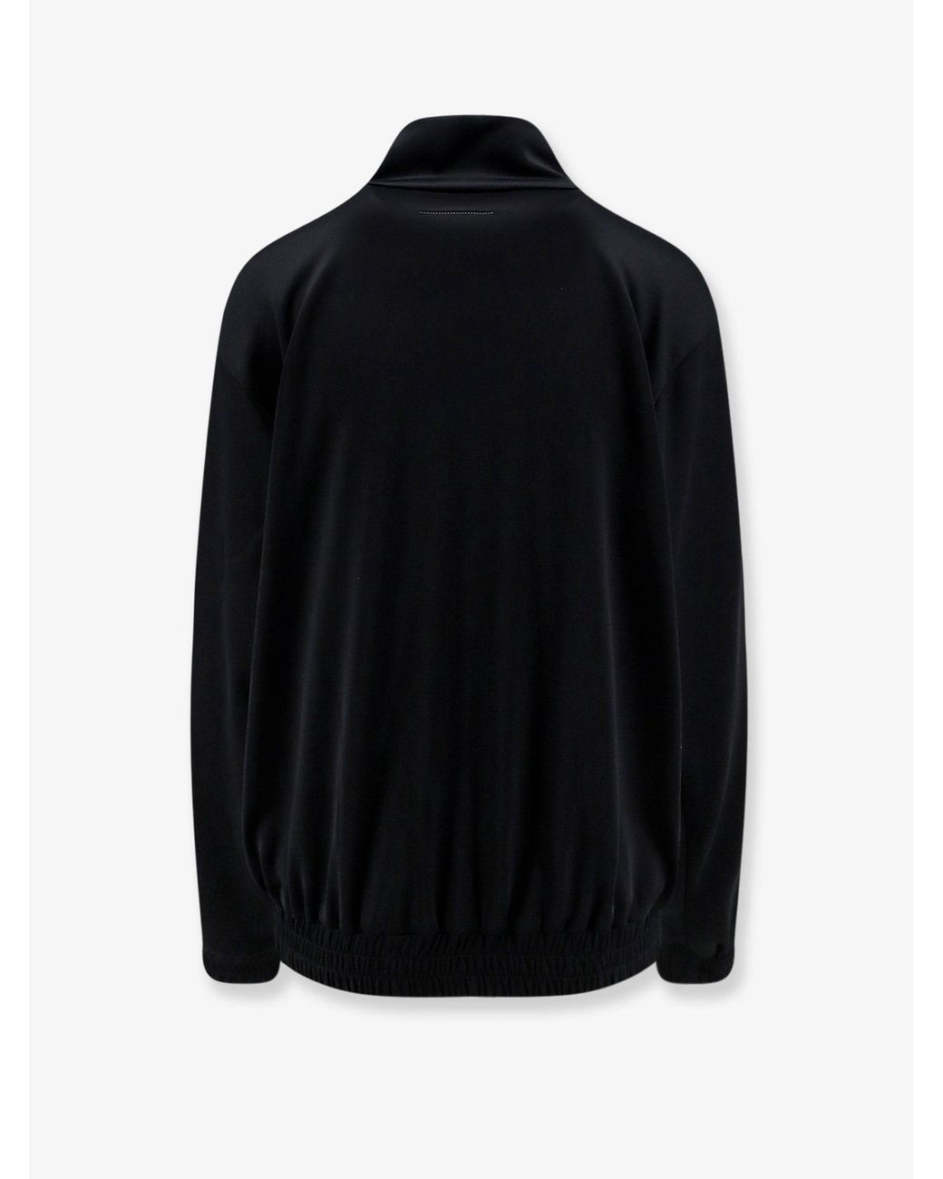 MM6 by Maison Margiela Black Sweatshirt With Numeric Signature Embroidery