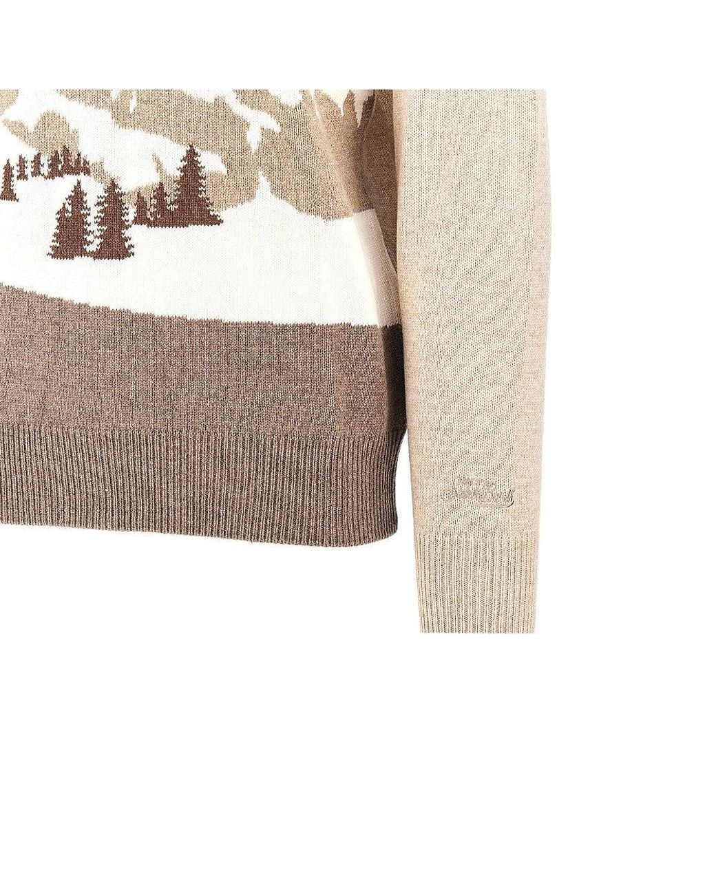 Mc2 Saint Barth White Cortina Card 'Heron C' Sweater for men