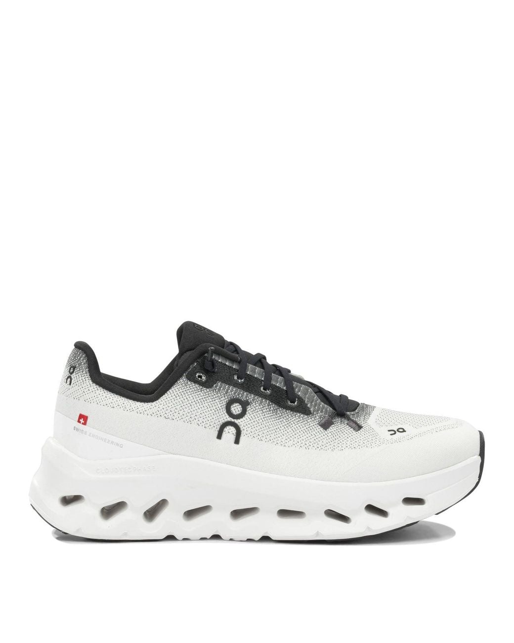On Shoes White "Cloudtilt" Low-Top Sneakers