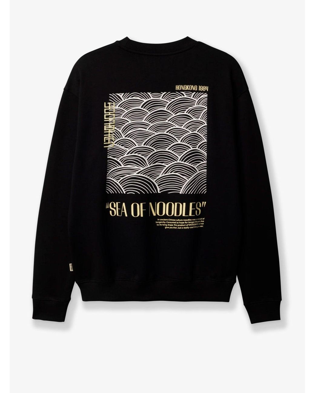 Woodbird Black Cotton Sweater for men