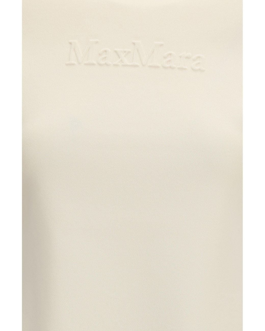 Max Mara Pure White Mxpaustero T-Shirt Avorio