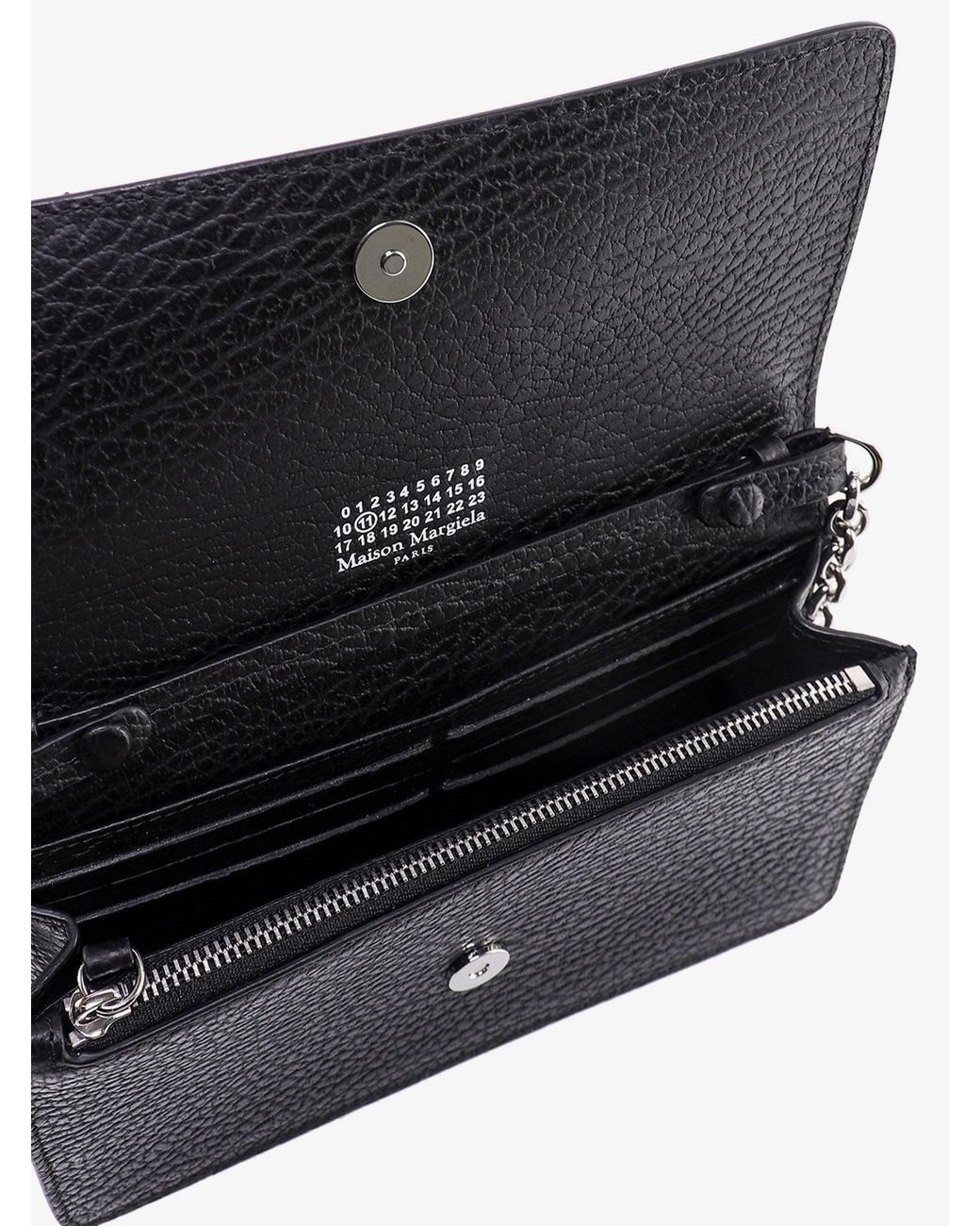 Maison Margiela Gray Four Stitches Leather Crossbody Bag