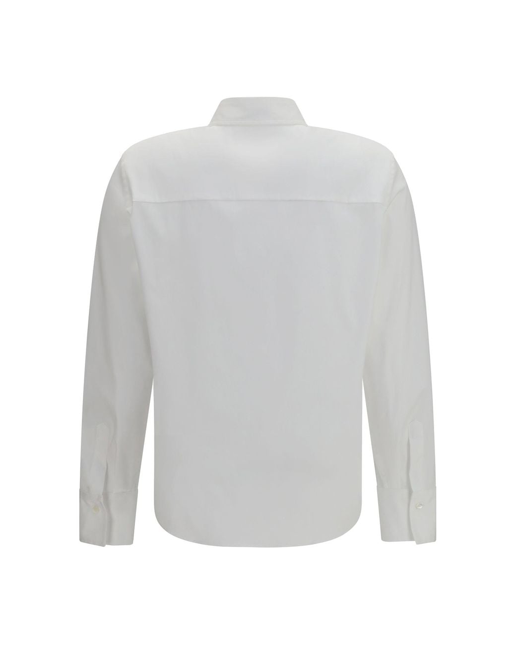 Brunello Cucinelli White Stretch Cotton Poplin Shirt