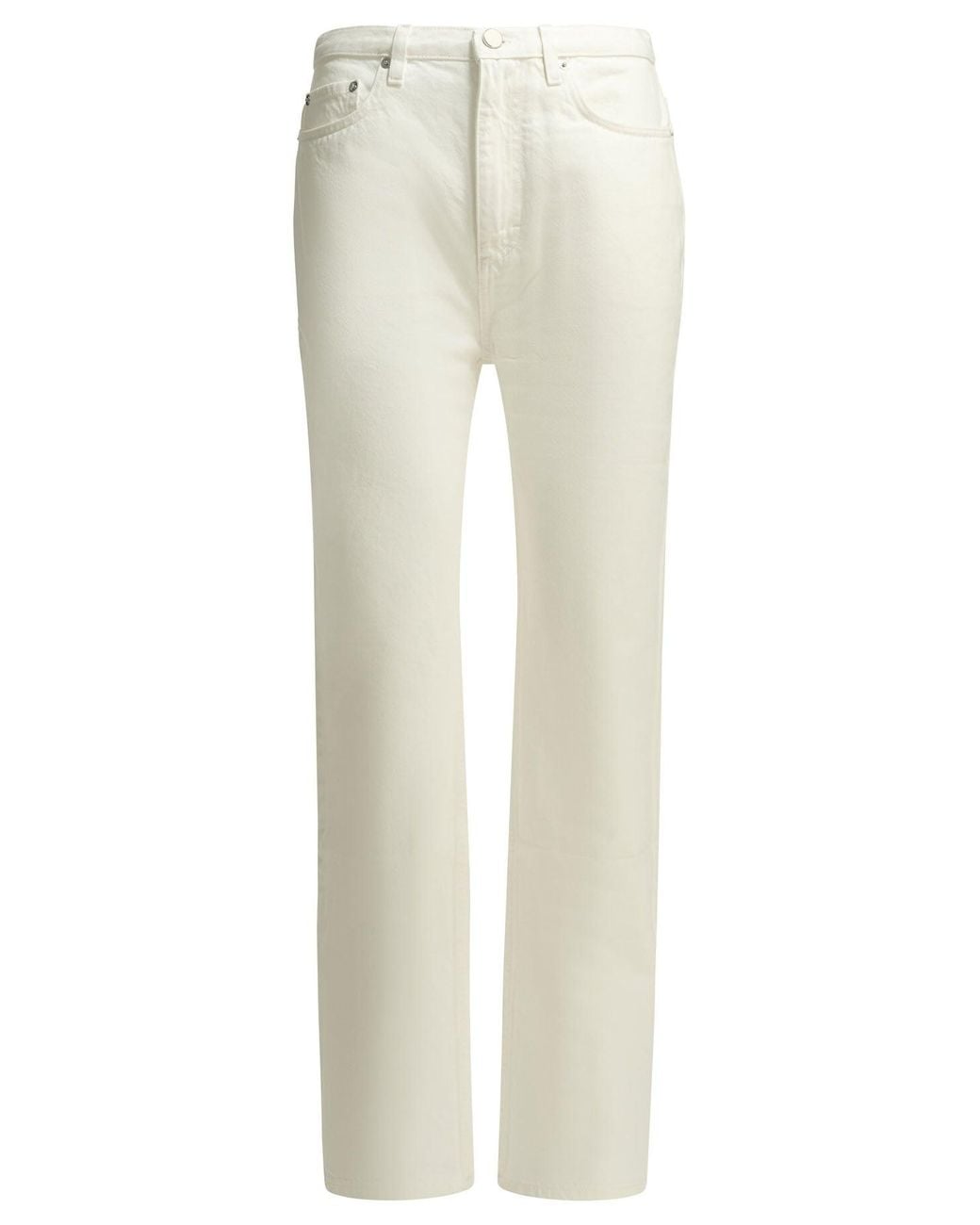 Loulou de Saison White Organic Cotton Jeans