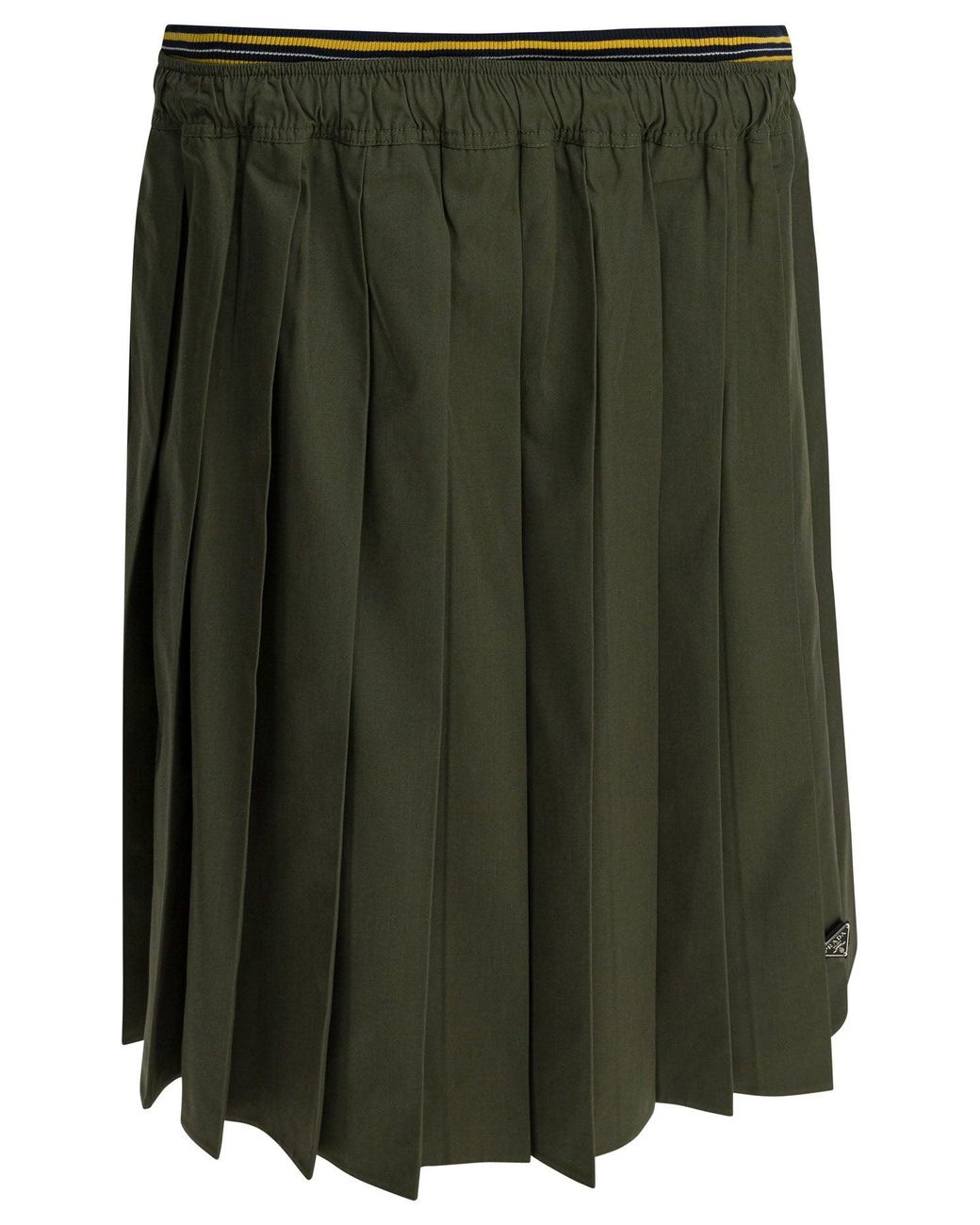 Prada Green Pleated Skirt Re-Nylon