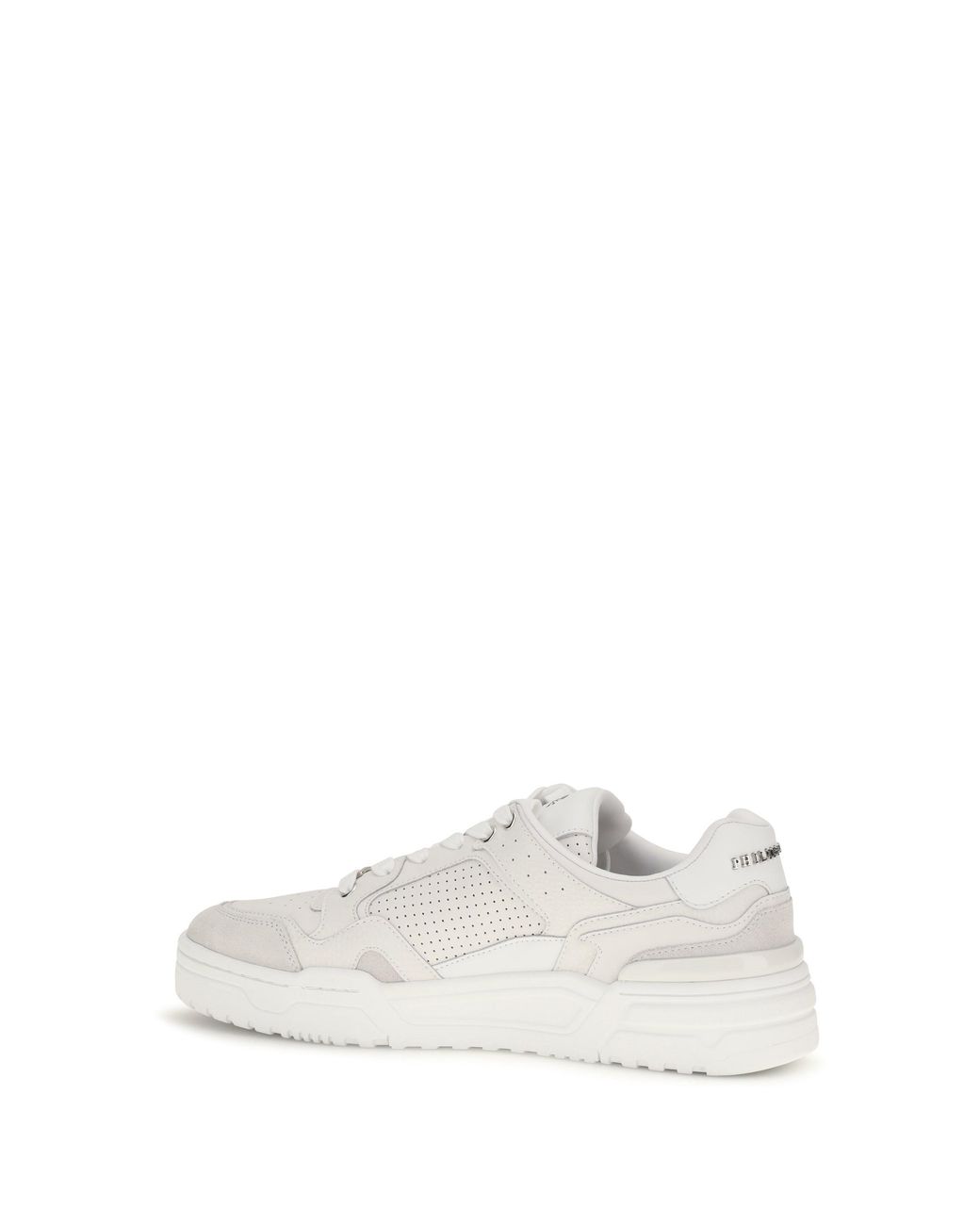 Philipp Plein White Predator V2 Low Top Sneakers for men
