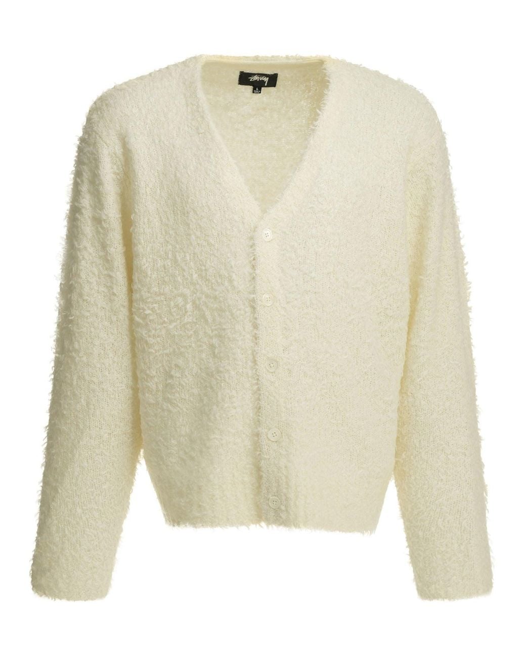 Stussy White Stussy Nylon Wool Acrylic Alpaca Knitwear for men
