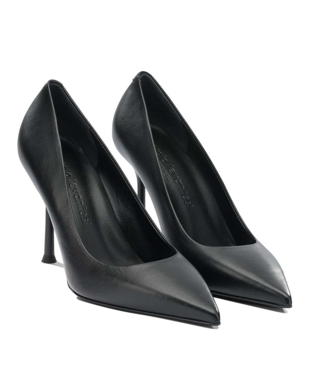 Sergio Levantesi Black Musa 90 Mm Heeled Shoes