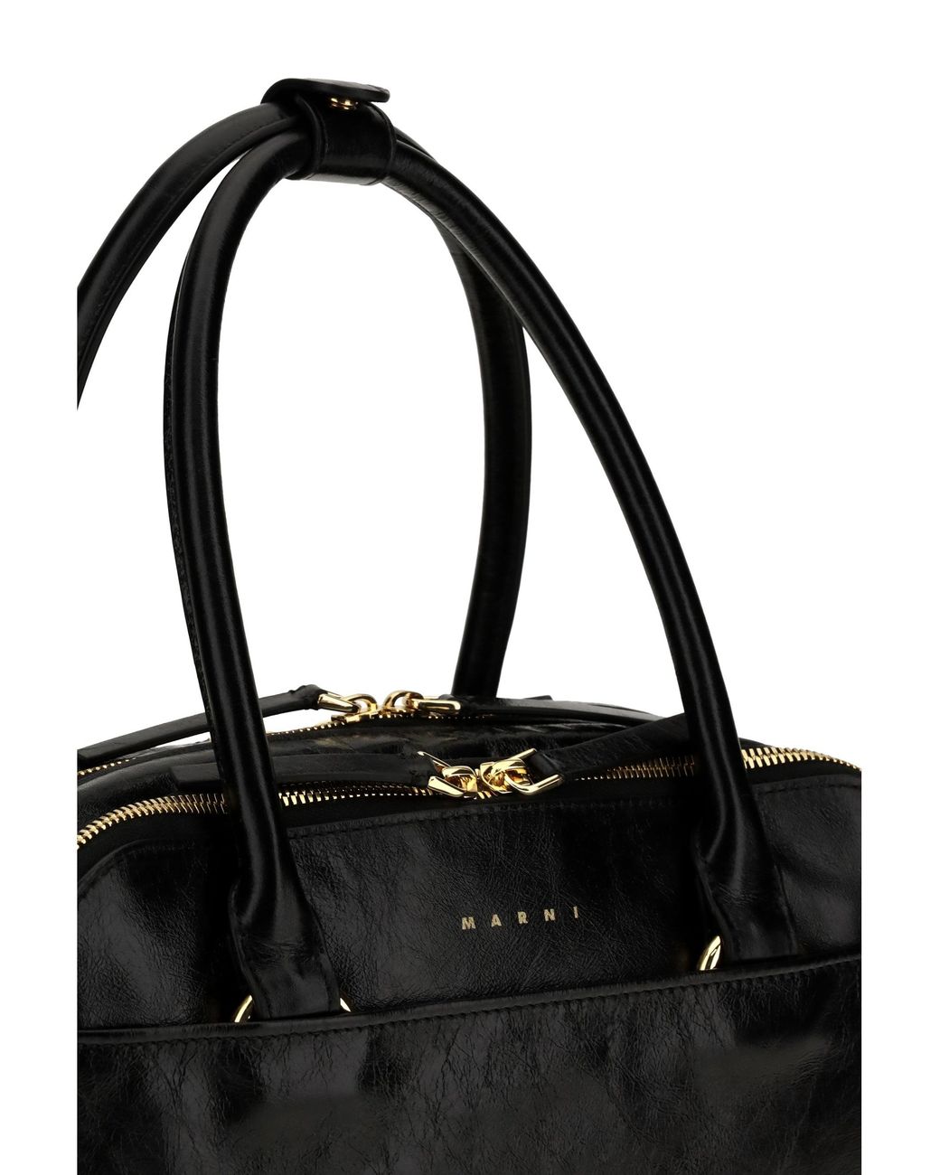 Marni Black Small Boxyne Handbag