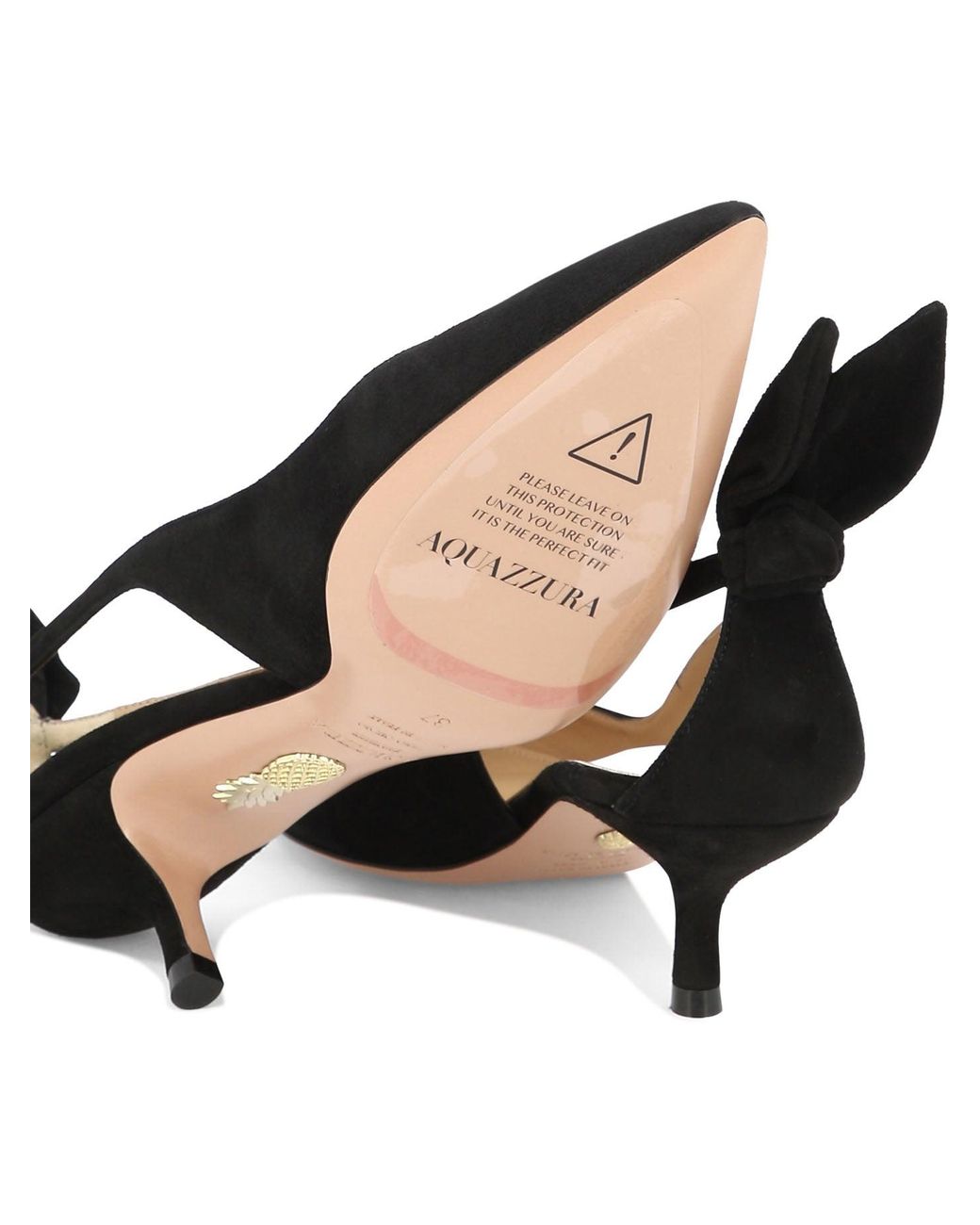 Aquazzura Black "bow Tie 50" Pumps