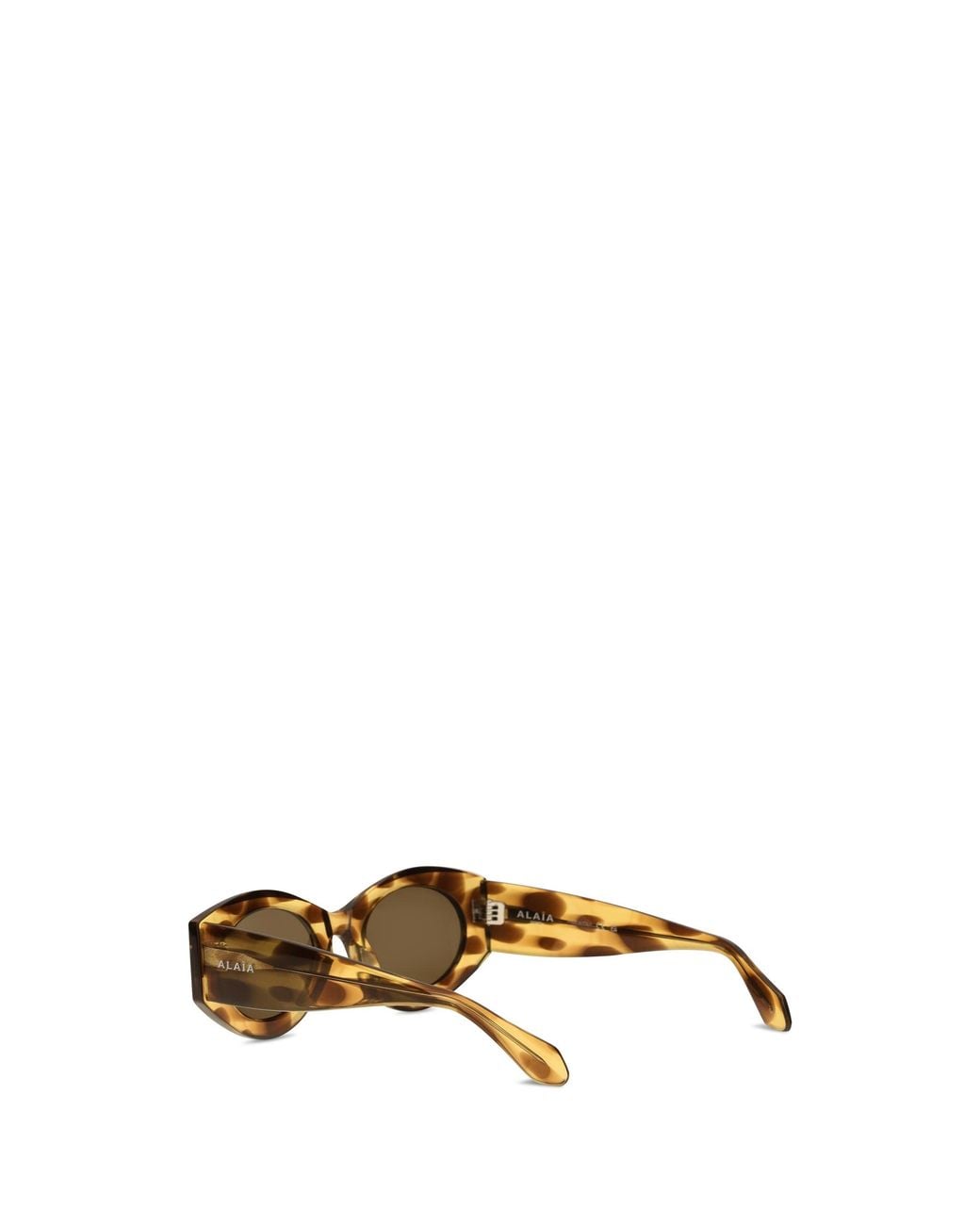 Alaïa Metallic Alaia Oval Sunglasses