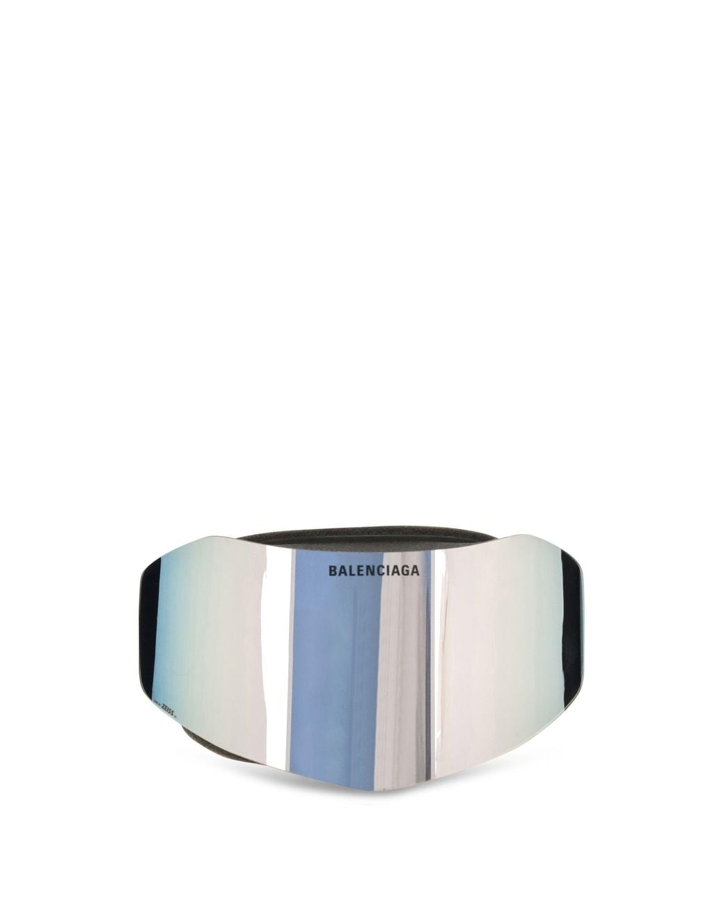 Balenciaga Blue Mirrored Ski Mask Sunglasses for men