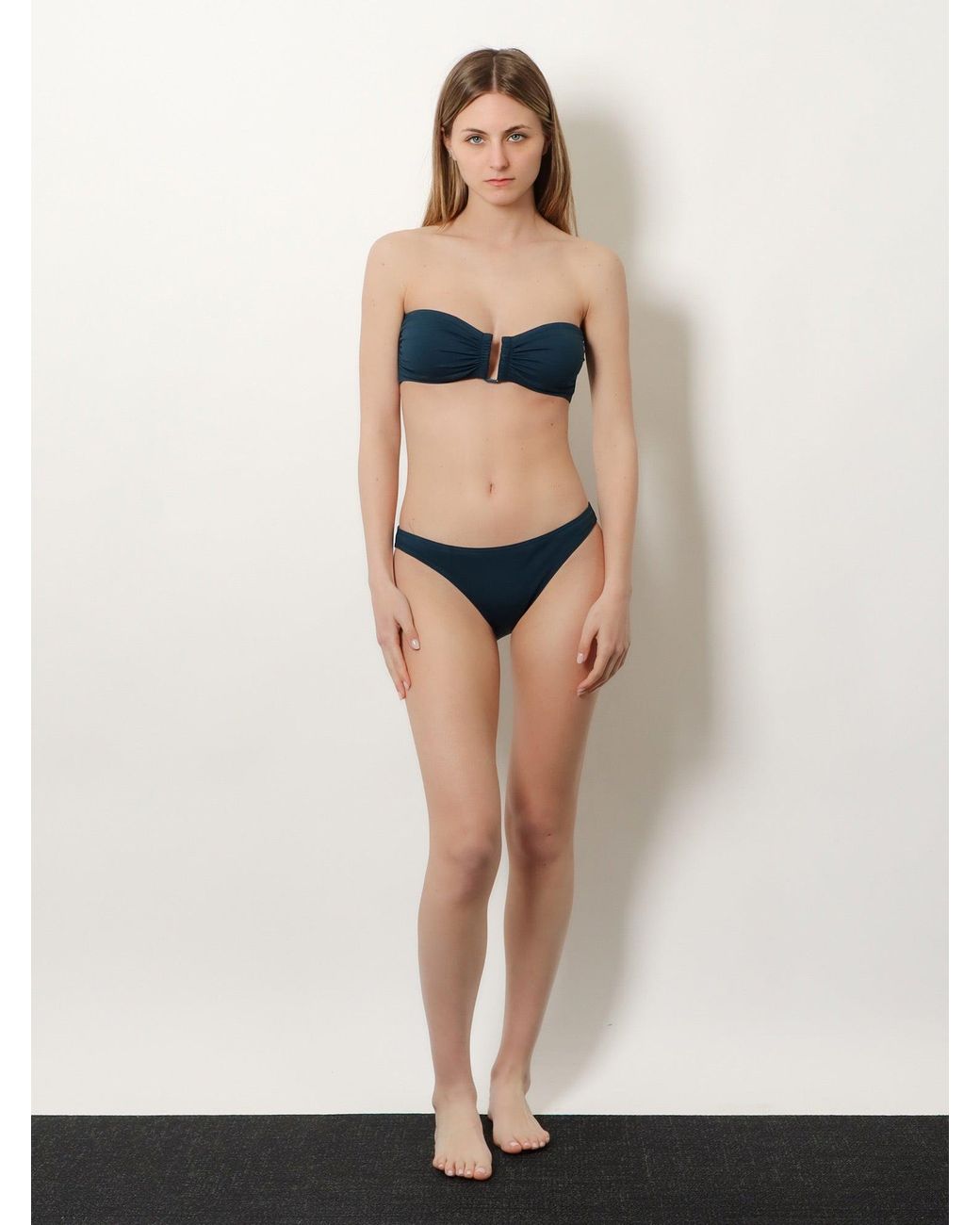 Eres Blue Lycra Bikini Top