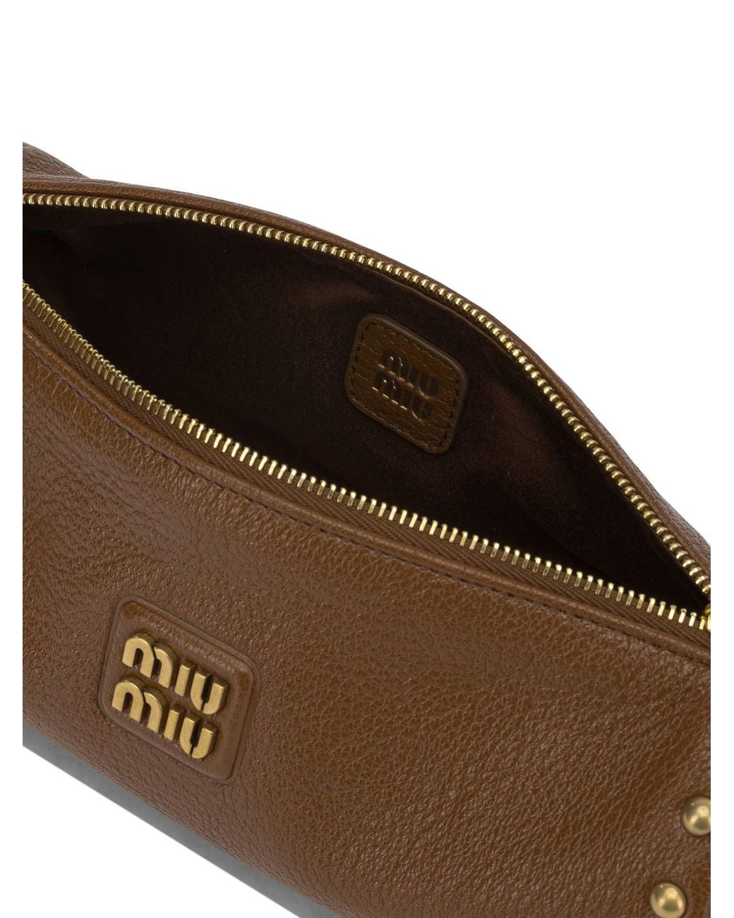 Miu Miu Metallic Small Leather Shoulder Bag