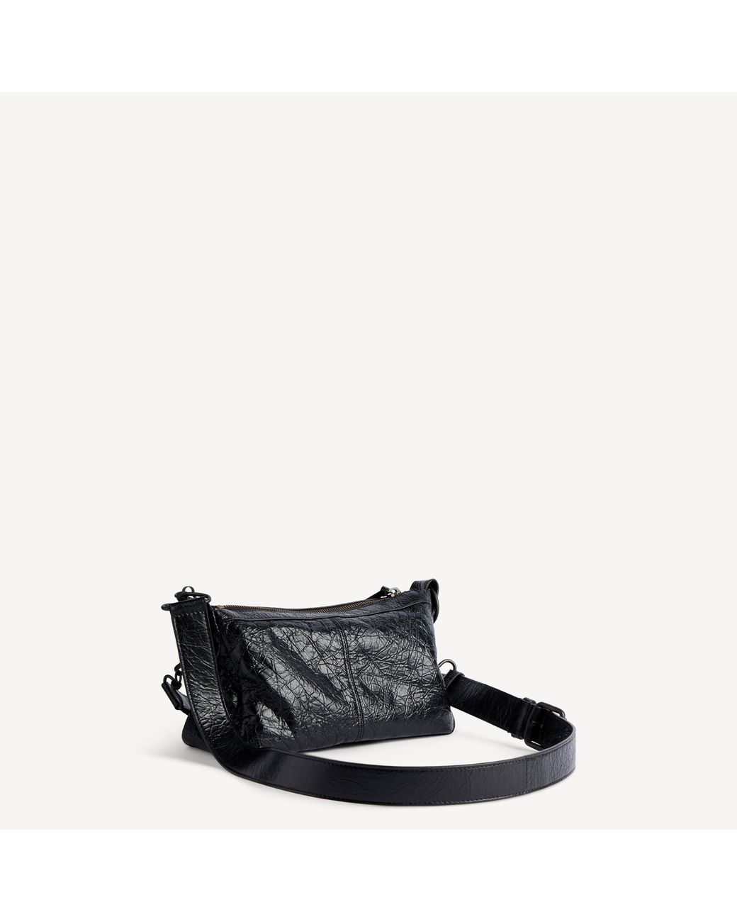 Balenciaga Black "Le City Moto" Small Shoulder Bag