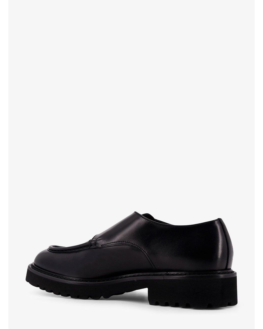 Doucal's White Double Buckle Leather Shoe for men