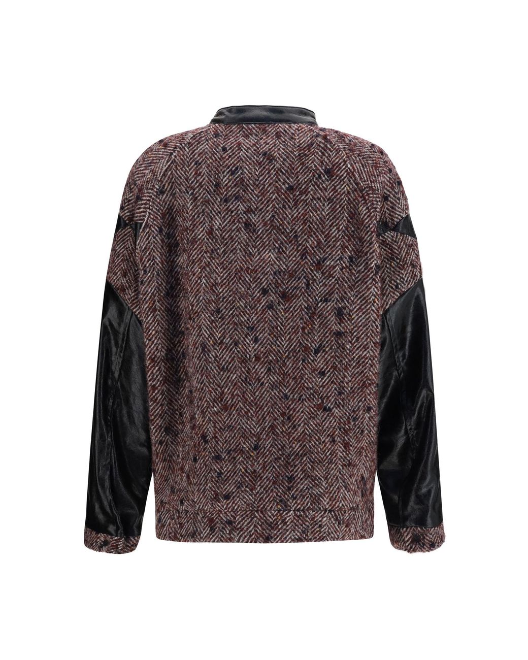 Kristina Ti Brown Virgin Wool Blend Jacket Bordeaux