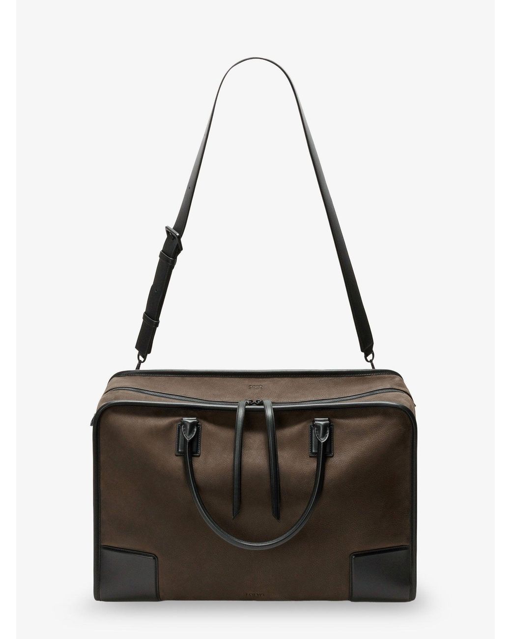 Loewe Black Amazona 180 Duffle Nubuck Handbag for men