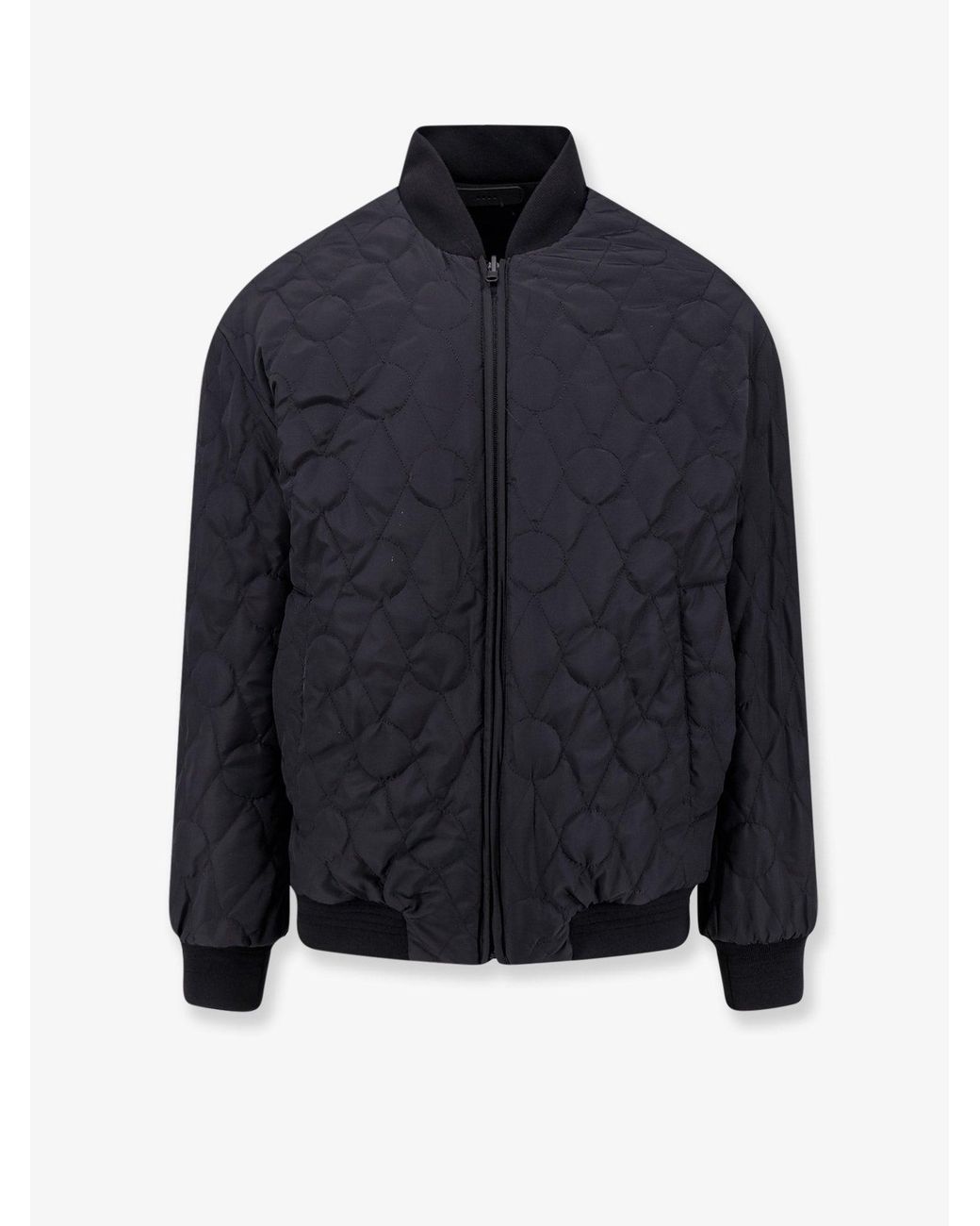 Hevò Black Castro Cotton Bomber Jacket for men