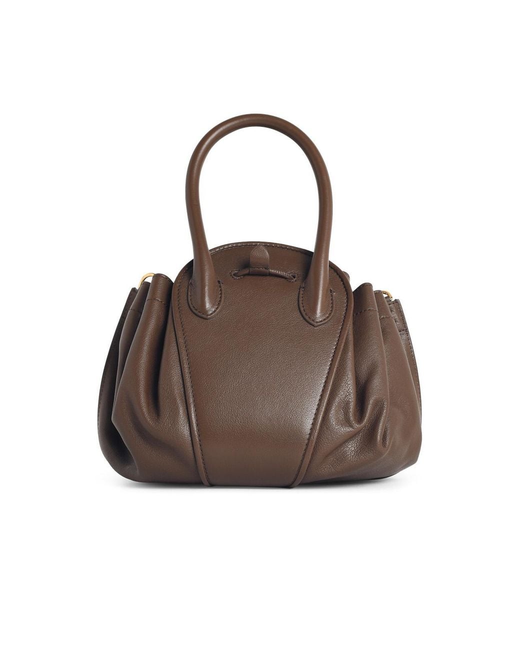 Marni Brown Small 'Tulipea' Lear Bag