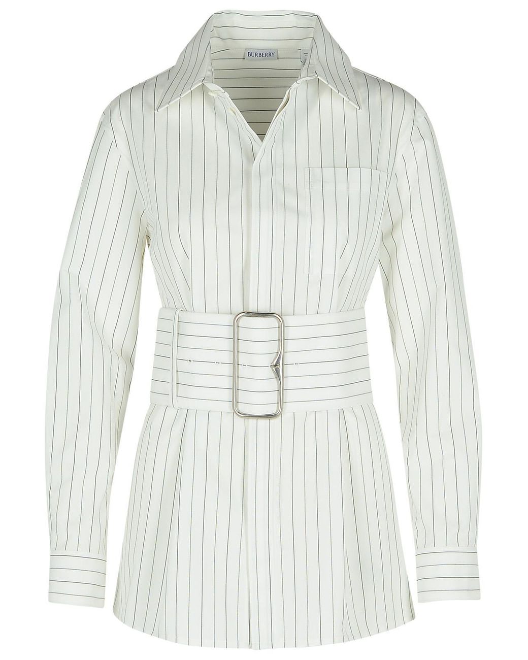 Burberry White Cotton Dress