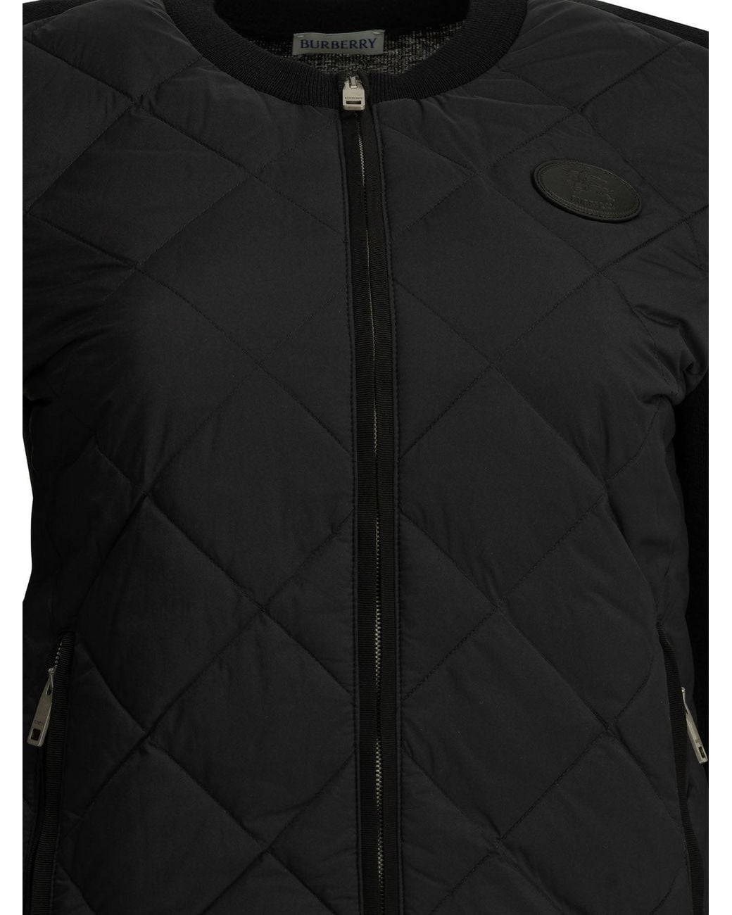 Burberry Black "Fulbrook" Quilted Jacket