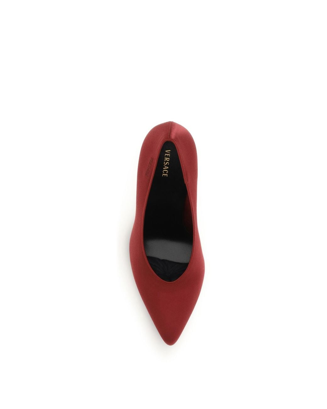 Versace Red Gianni Satin Pumps