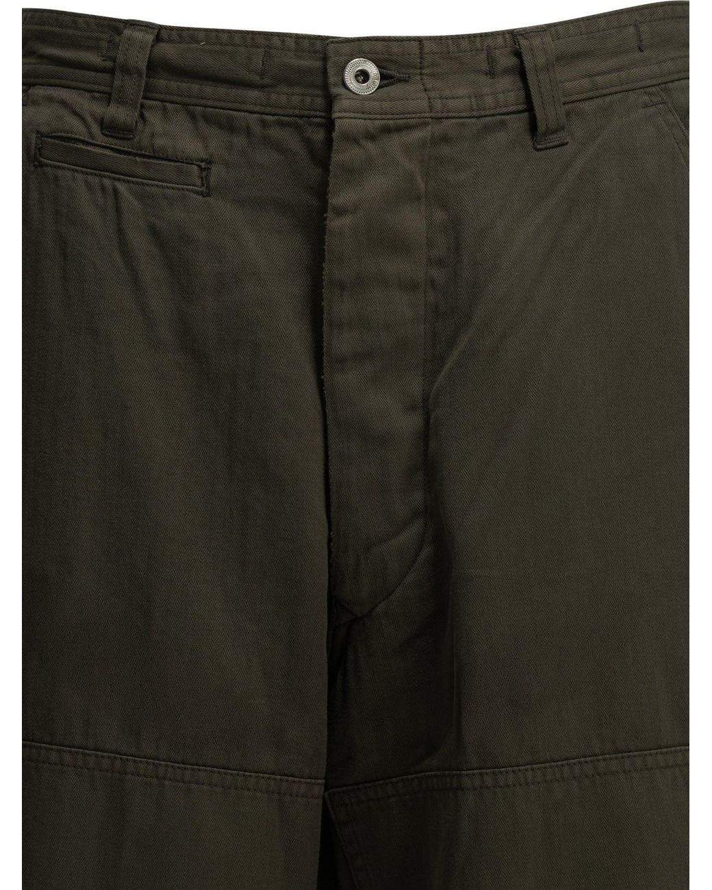 A.PRESSE Gray "Double Knee" Cargo Pants for men