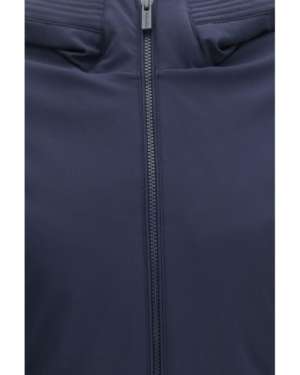 Woolrich Blue Firth Water-Repellent Parka Melton