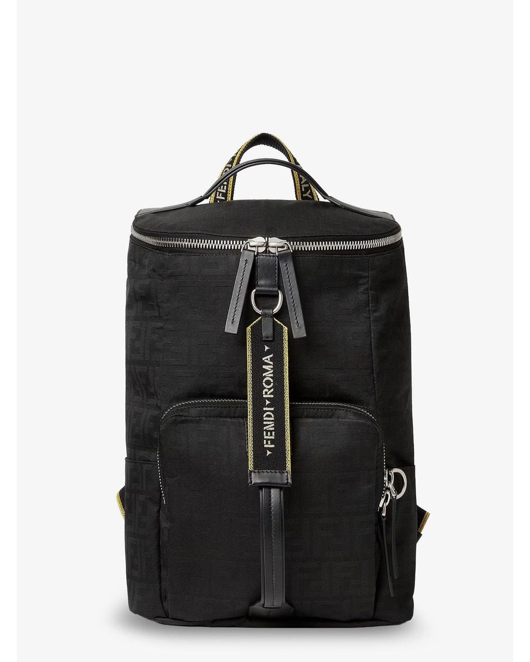 Fendi Black Tourist Backpack for men