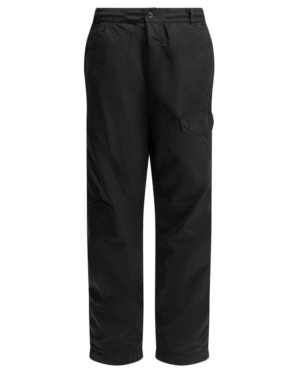 C P Company Black "Chrome-R" Cargo Pants for men