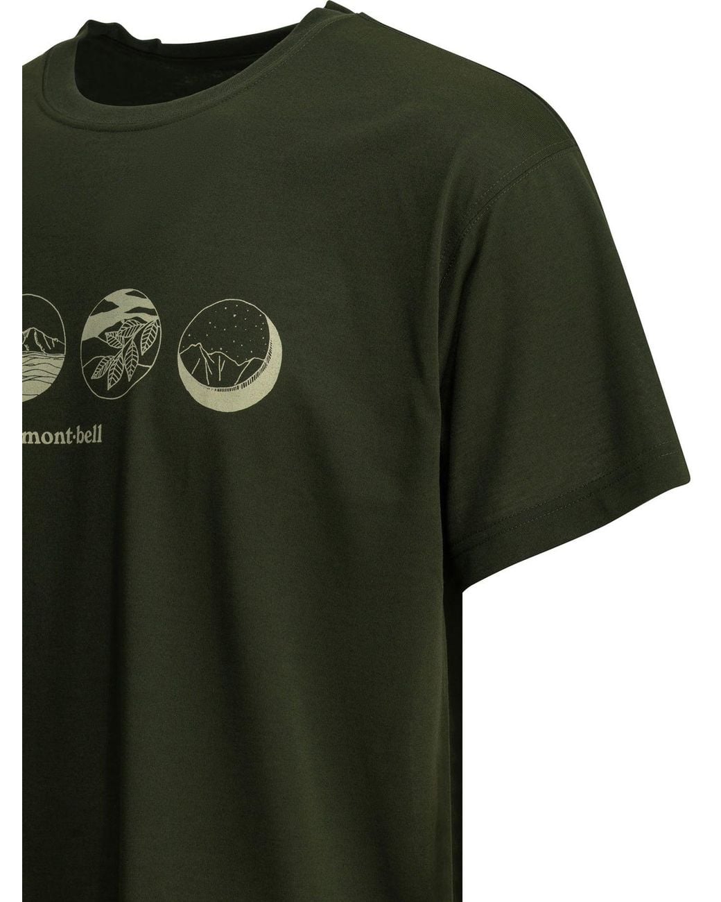 Montbell Green T-Shirts for men