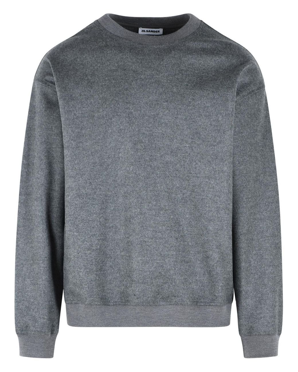 Jil Sander Gray Wool Sweatshirt for men