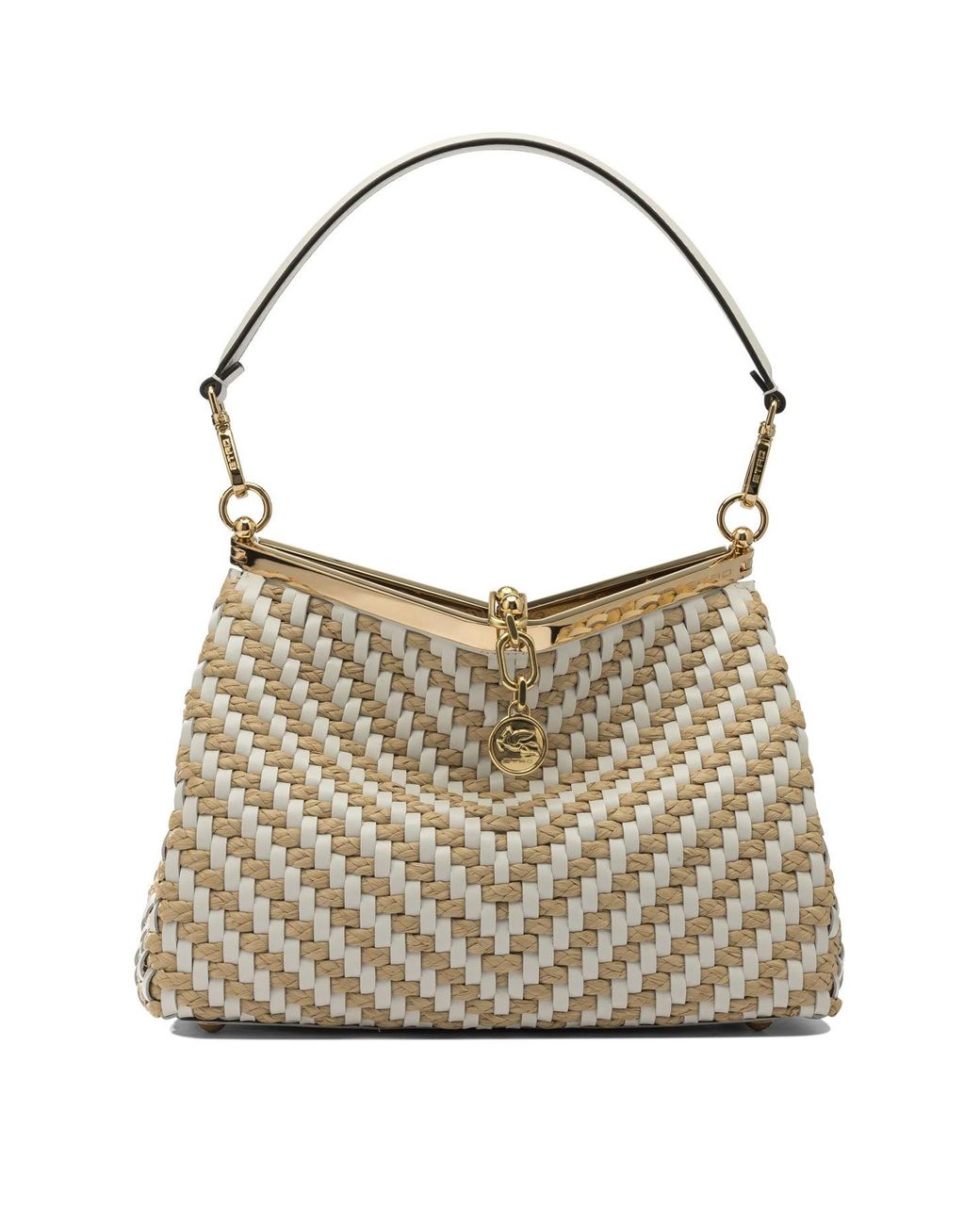 Etro White Small "Vela" Shoulder Bag
