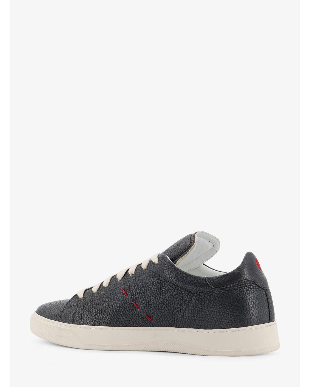 Kiton White Leather Sneakers for men