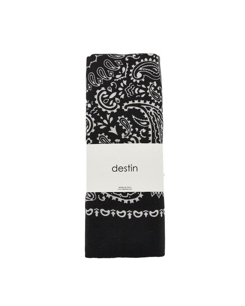 Destin Black 'Judy' Wool Squared Scarf for men