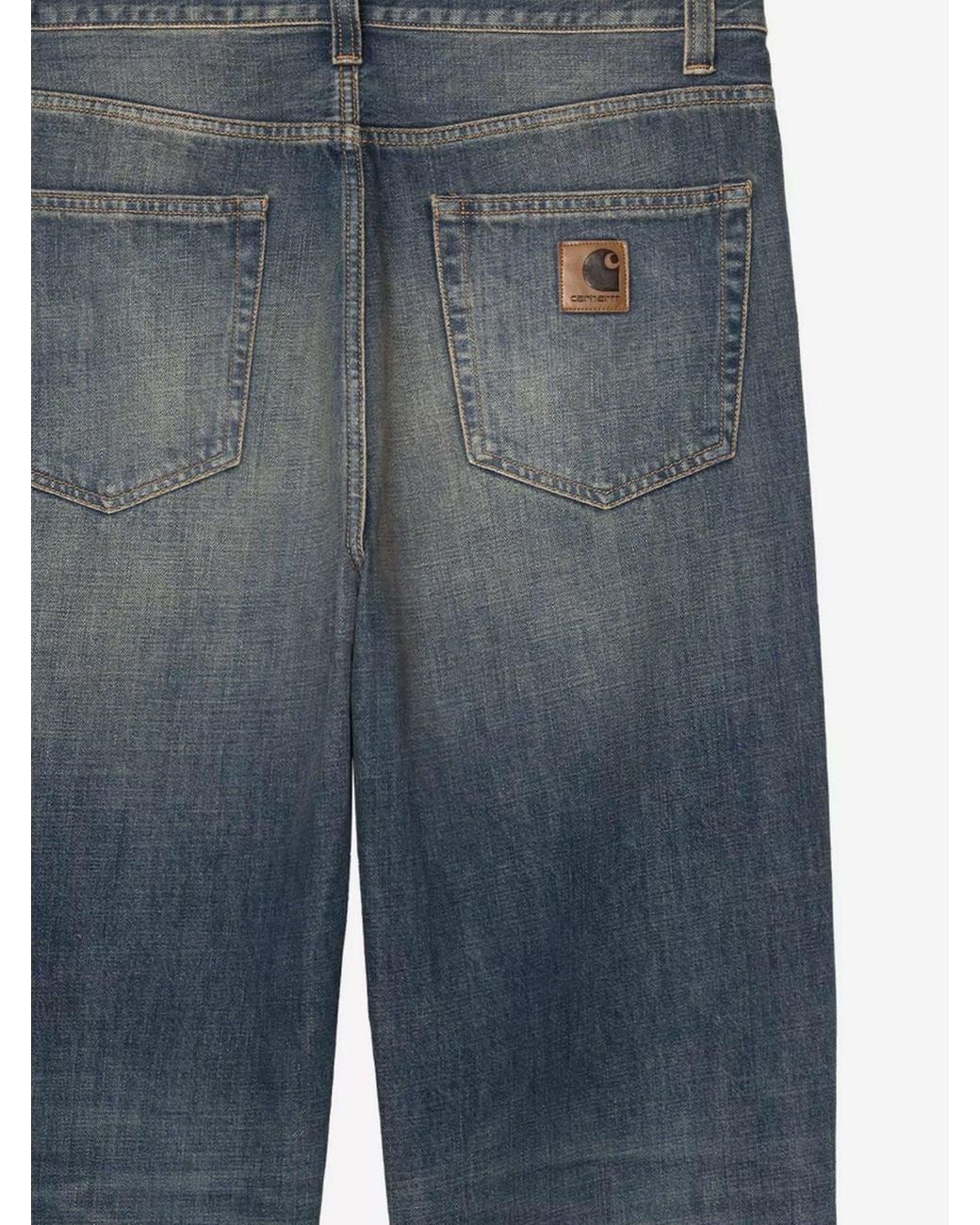 Carhartt Blue Aaron Pant Denim Jeans for men