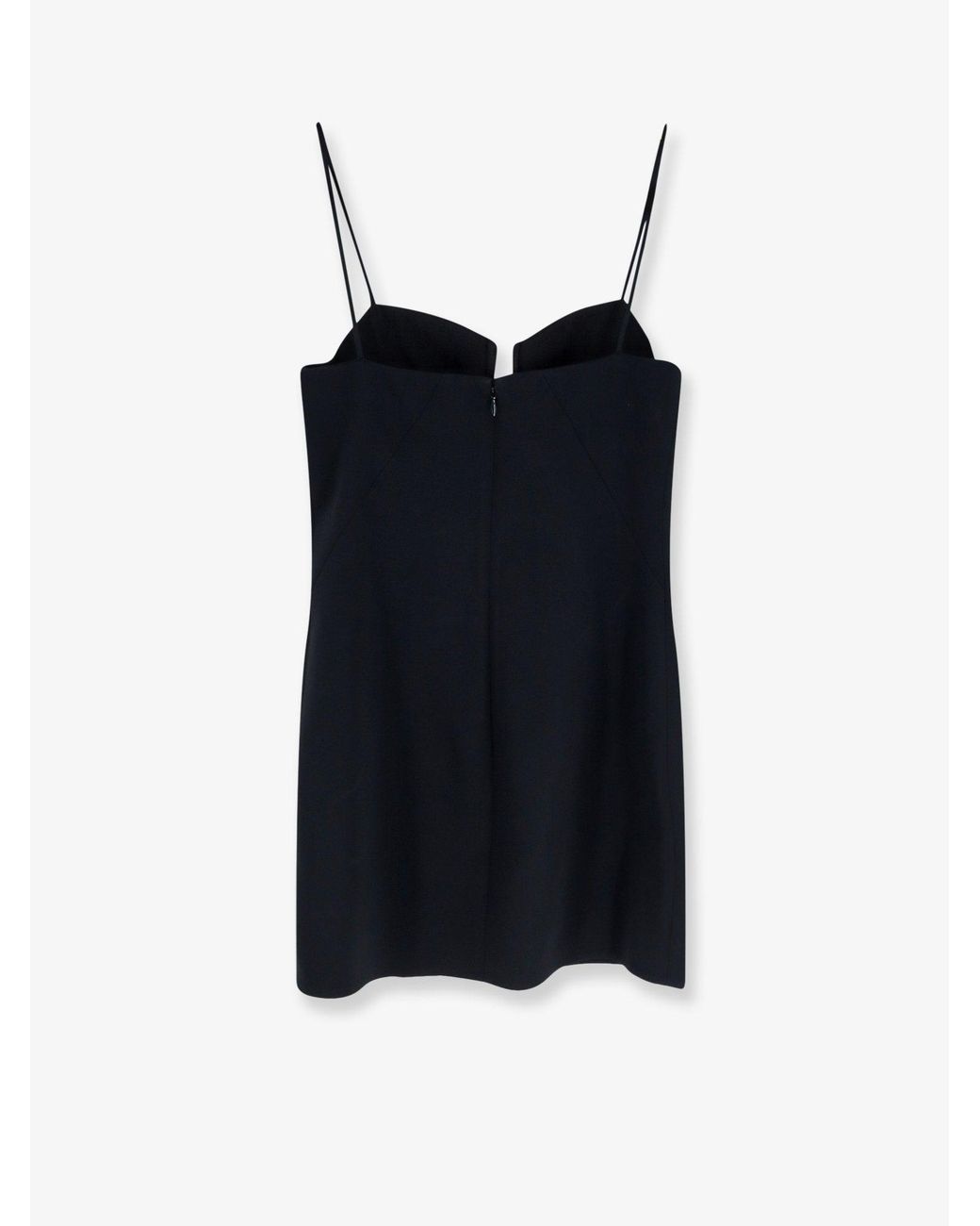 Givenchy Blue Cutaway Satin Mini Dress