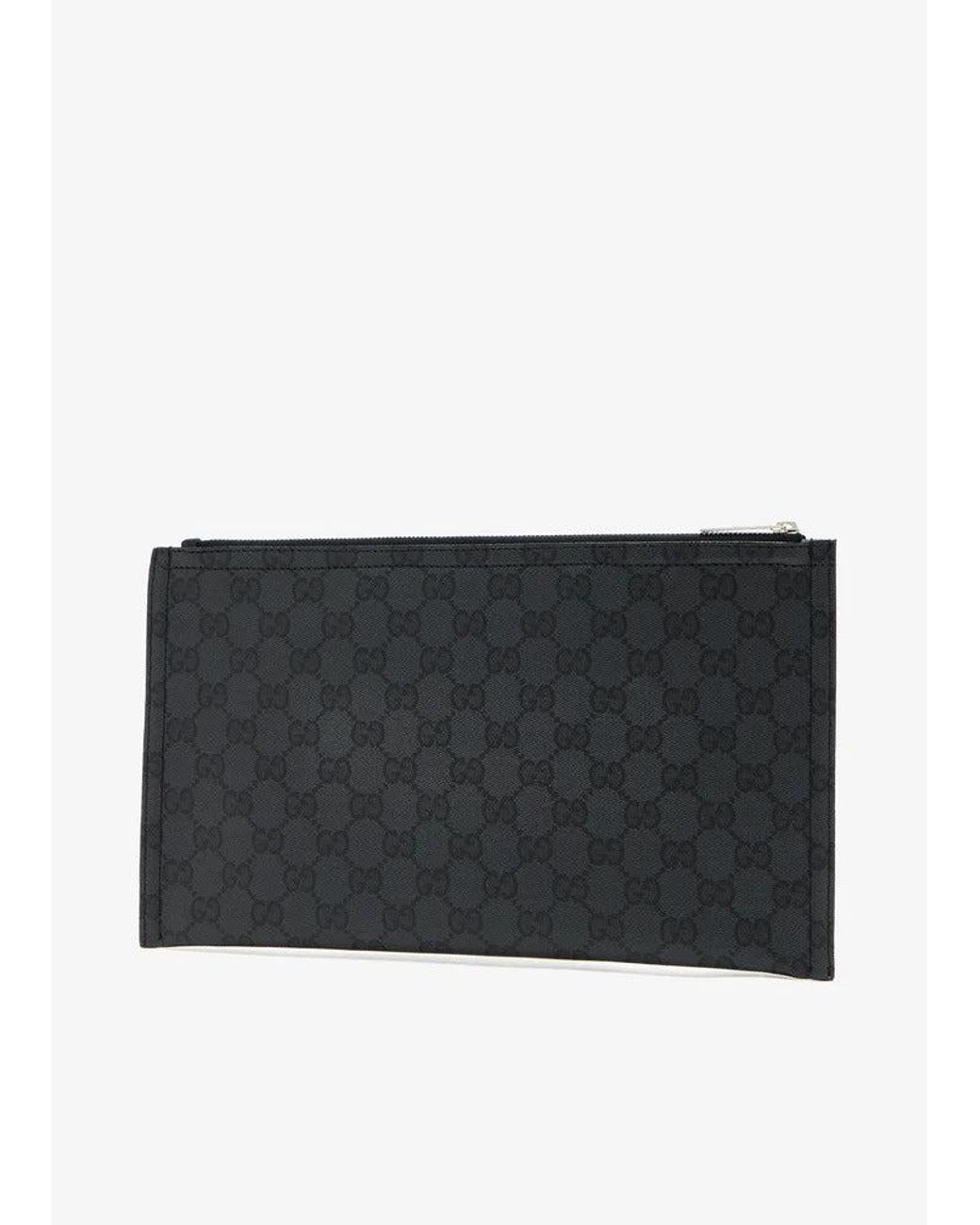 Gucci Black Essence Classic Medium Pouch for men