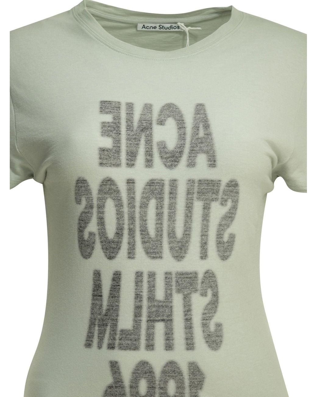 Acne Green Organic Cotton T-Shirt