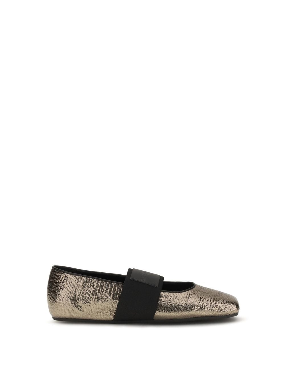 Givenchy White Sliced Square Ballerinas