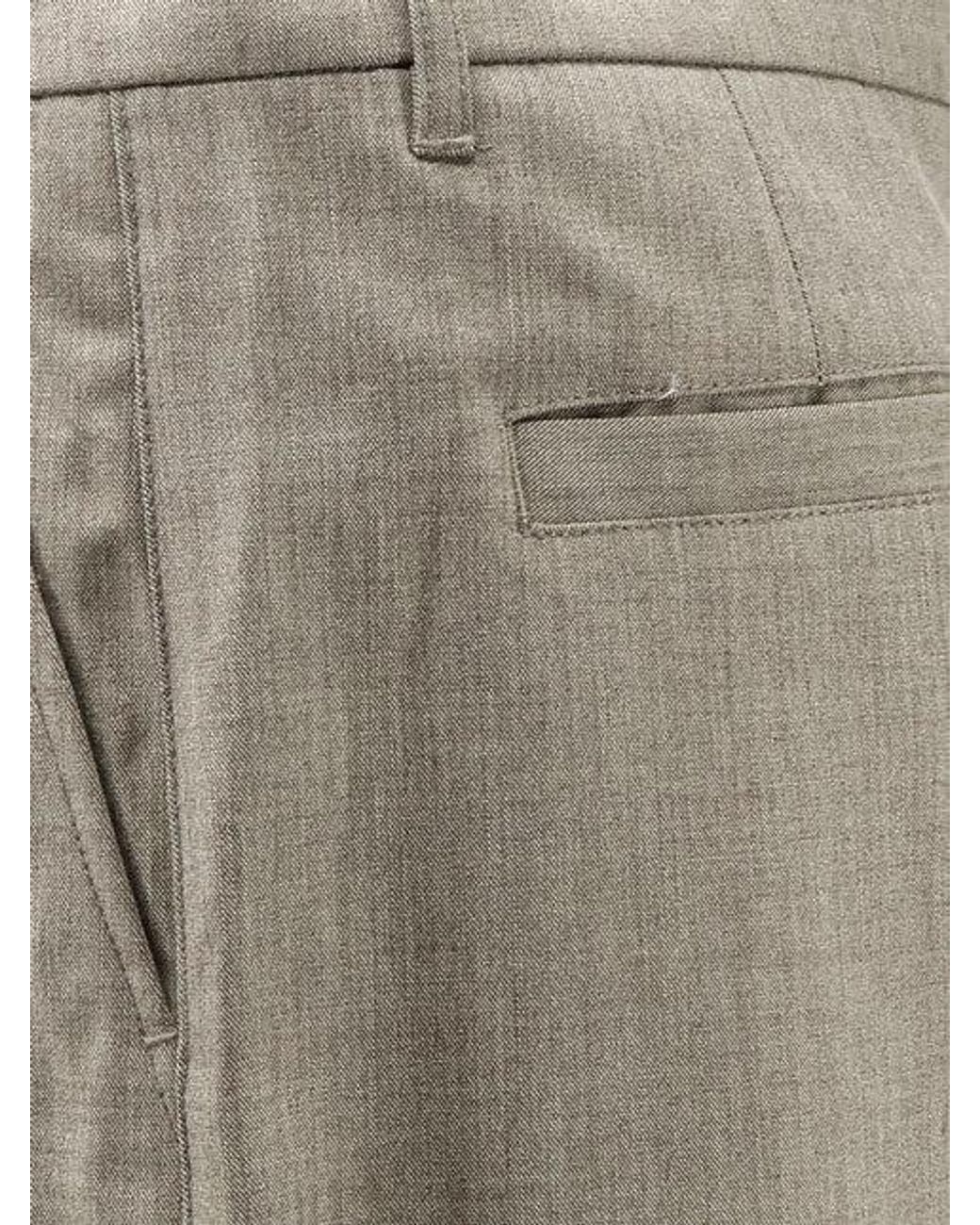 Woodbird Gray Wbbin Viscose Blend Bermuda Shorts for men