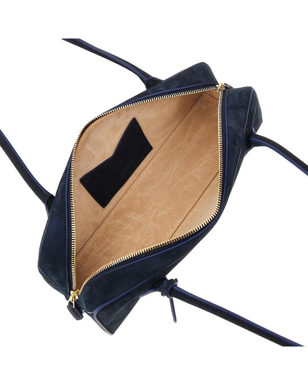 Alaïa Blue Nubuck Leather Medium 'Le Teckel' Bag