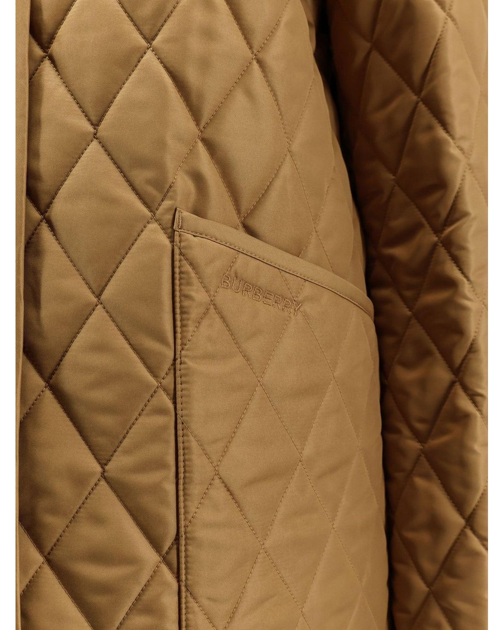 Burberry Natural Dranefeld Quilted Jacket