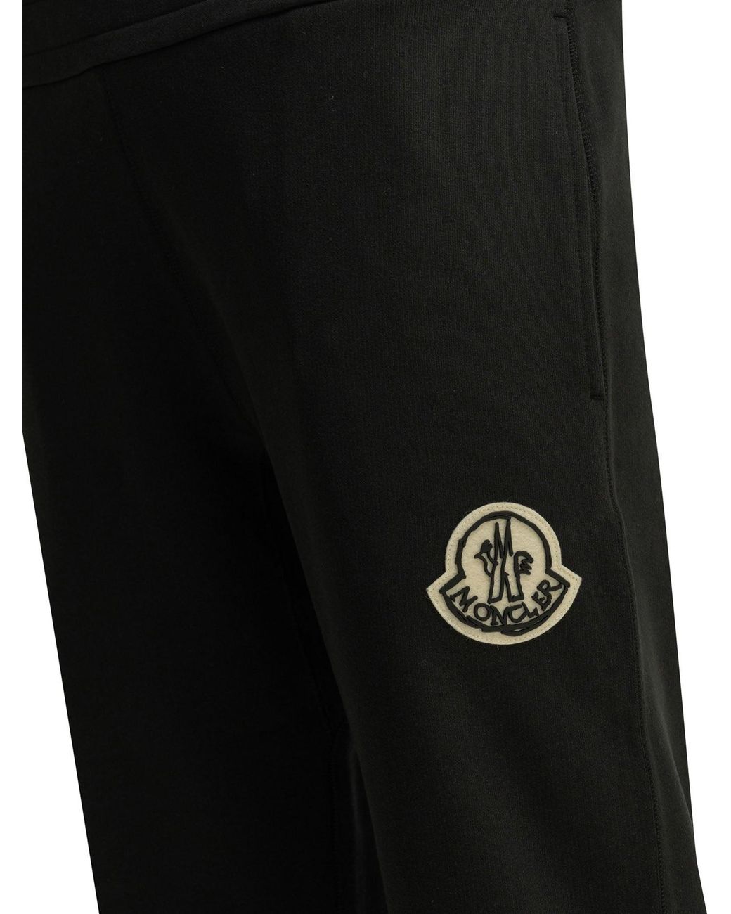 Moncler Black Sports Pants for men